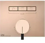 Gessi HI-FI, Fertigmontageset f&uuml;r 1/2 Unterputz-Einhebelmischer mit Tasten-Bedienung