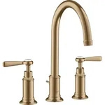 hansgrohe AXOR Montreux3-Loch Waschtischarmatur 180, Zugstangen-Ablaufgarnitur,