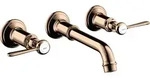 hansgrohe AXOR MONTREUX 3-Loch Waschtischarmatur Unterputz, Wandmontage,...