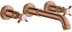 hansgrohe AXOR Montreux 3-Loch Waschtischarmatur Unterputz, Wandmontage,...