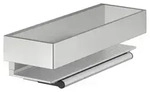 KEUCO EDITION 11 Duschablage mit Glasabzieher, abnehmbar, 11159210000, Farbe: