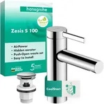 hansgrohe Zesis S Einhebel-Waschtischmischer 100 CoolStart mit Push-Open