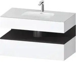 Duravit Collection One Einbauwaschtisch mit Konsolenwaschtischunterbau,