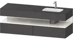 Duravit Collection One Einbauwaschtisch mit Konsolenwaschtischunterbau,