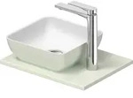 Duravit Sivida Waschtisch Set eckig inklusive Konsole 410x330x123mm, 268023FH00,