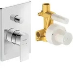 Duravit Manhattan Einhebelmischer Unterputzmodell Set, 2 Verbraucher, chrom,