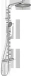 HANSA HANSAAURELIA Regenbrause-Duscharmatur, 3-strahlig, 4719910380, Farbe:...