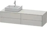 Duravit XSquare Konsolenwaschtischunterbau wandh&auml;ngend, 4 Schubk&auml;sten, Becken