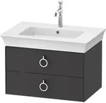 Duravit White Tulip, Waschtischunterbau wandh&auml;ngend, Breite 684 x Tiefe 458mm, mit 2