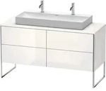 Duravit XSquare Konsolenwaschtischunterbau freistehend, 4 Ausz&uuml;ge,...
