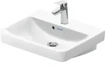 Duravit No.1 Handwaschbecken, mit Hahnloch und &Uuml;berlauf, 500x400, Unterseite