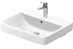 Duravit No.1 Waschtisch, 1 Hahnloch, mit &Uuml;berlauf, 600x460mm, Unterseite glasiert