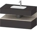 Duravit Collection One Einbauwaschtisch mit Konsolenwaschtischunterbau,