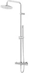 Steinberg Serie 340 Brauseset, mit Thermostatarmatur, EasyClean, Stabhandbrause,