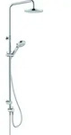 KLUDI DIVE Dual Shower System, Kalkschnellreinigung, Gleitschieber verstellbar,