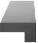 Gessi Equilibrio, Wandkonsole f&uuml;r einseitig rechts Einbau des Waschtisch-EHM (B=300