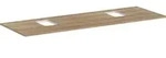 hansgrohe Xelu Q Konsole mit 2 Ausschnitten, 1560x550, f&uuml;r Aufsatzwaschtisch,...