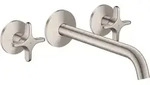 hansgrohe AXOR One 3-Loch Waschtischarmatur Unterputzmodell f&uuml;r Wandmontage,...
