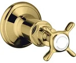 hansgrohe AXOR Montreux Abstellventil Unterputz, 16871990, Farbe: Polished Gold...