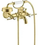 hansgrohe AXOR Montreux 2-Griff-Wannenarmatur Aufputz, Hebelgriffe, Ausladung 220mm,
