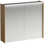 LAUFEN LANI Spiegelschrank, zwei T&uuml;ren, mit LED-Lichtelement, 820x210x715mm,