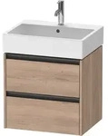 Duravit Ketho.2 Waschtischunterbau wandh&auml;ngend, 2 Schubk&auml;sten, 584x440x460mm, f&uuml;r