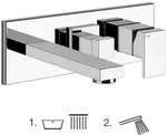 Gessi Fertigmontageset f&uuml;r BRAUSE-Einhebelmischer mit 2-Wege Umstellung und