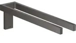 hansgrohe AXOR UNIVERSAL Rectangular Handtuchhalter, Metall, doppelt, fest, L&auml;nge
