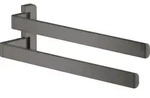hansgrohe AXOR UNIVERSAL Accessories Doppel-Handtuchhalter, 42821340, Farbe: Brushed