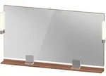 Duravit Sivida Spiegel, chrom, 1330x36x650mm, Aufsatzleuchte, Sensorschalter,
