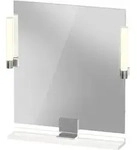 Duravit Sivida Spiegel, chrom, 650x36x650mm, Aufsatzleuchte, Sensorschalter,