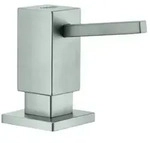 GROHE Cube Sp&uuml;lmittelspender, f&uuml;r Fl&uuml;ssigseifen, Vorratsbeh&auml;lter 500 ml,