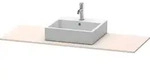 Duravit XSquare Konsole, 1 Ausschnitt mittig, 1400x16x550mm, XS060GM8383, Farbe: