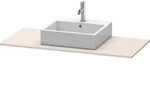 Duravit XSquare Konsole, 1 Ausschnitt, 800x16x550mm, XS060D08383, Farbe: Taupe