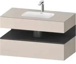 Duravit Collection One Einbauwaschtisch mit Konsolenwaschtischunterbau,