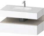 Duravit Collection One Einbauwaschtisch mit Konsolenwaschtischunterbau,