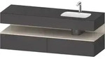 Duravit Collection One Einbauwaschtisch mit Konsolenwaschtischunterbau,