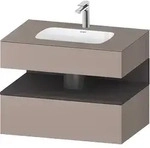 Duravit Collection One Einbauwaschtisch mit Konsolenwaschtischunterbau,