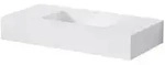 Steinberg Serie 444 Wand-Waschtisch, 1 Hahnloch, ohne &Uuml;berlauf, SOLIDSurface,