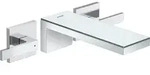 hansgrohe AXOR MyEdition 3-Loch Waschtischarmatur, Unterputz, mit Platte,...