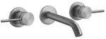 Gessi316 Cesello Fertigmontageset, f&uuml;r 2-Griff-Waschtisch-Wand-Armatur, fester