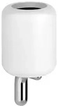 Gessi Goccia Wand-Glashalter, Becher aus GRES, wei&szlig;, 38007031, Farbe: Chrom
