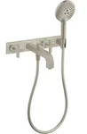 hansgrohe AXOR Citterio 3-Loch Wannenarmatur mit Kreuzgriffen, 39441820, Farbe: