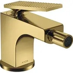 hansgrohe AXOR Citterio Bidetmischer, Rautenschliff, Zugstangen-Ablaufgarnitur,