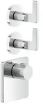 Gessi Inciso- Fertigmontage-Set f&uuml;r 3/4 Hochleistungs Unterputz-Thermostat,