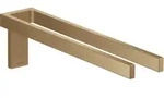 hansgrohe AXOR UNIVERSAL Rectangular Handtuchhalter, Metall, doppelt, fest, L&auml;nge