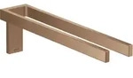 hansgrohe AXOR UNIVERSAL Rectangular Handtuchhalter, Metall, doppelt, fest,...