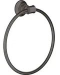 hansgrohe AXOR Montreux Handtuchring, 42021340, Farbe: Brushed Black Chrome