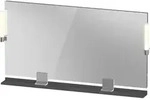 Duravit Sivida Spiegel, chrom, 1330x36x650mm, Aufsatzleuchte, Sensorschalter,