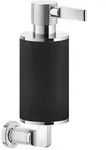 Gessi Inciso Seifenspender zur Wandmontage, Beh&auml;lter schwarz matt, 58514031,...